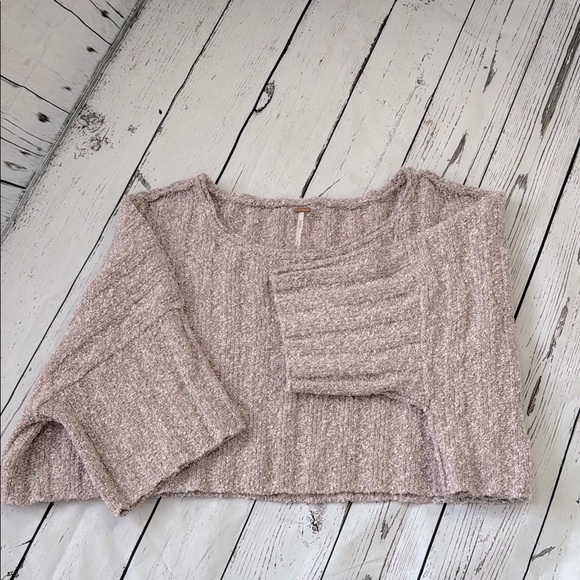 FREE PEOPLE Good Day Pullover In Mauve Mousse Size S EXCELLENT Condition! - Picture 2 of 9
